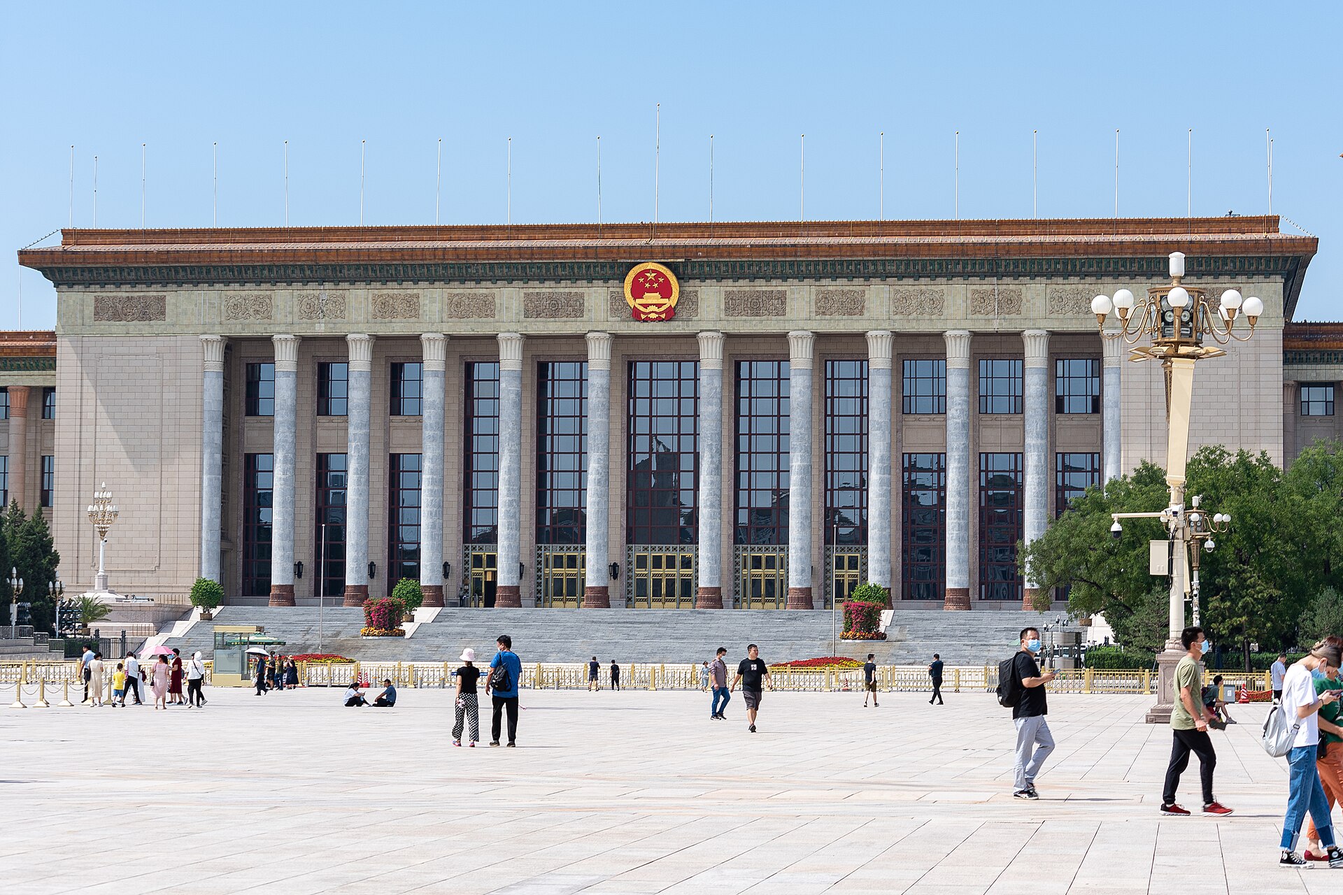 Veľká sieň ľudu na námestí Tchien-an-men v Pekingu