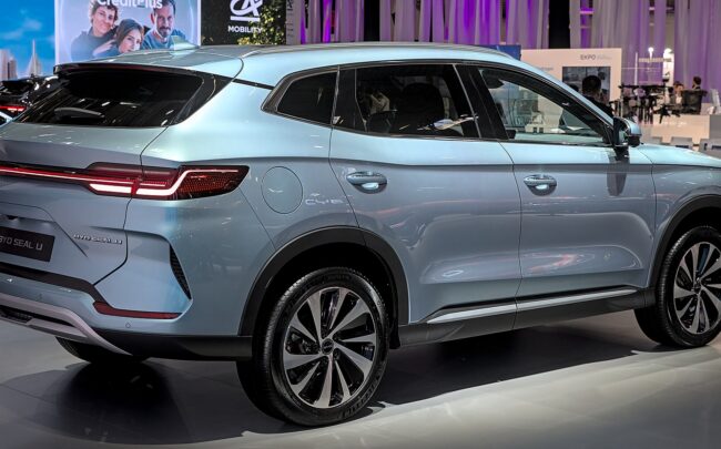 BYD Seal U, čínske SUV na autosalóne IAA 2023, pohľad zozadu